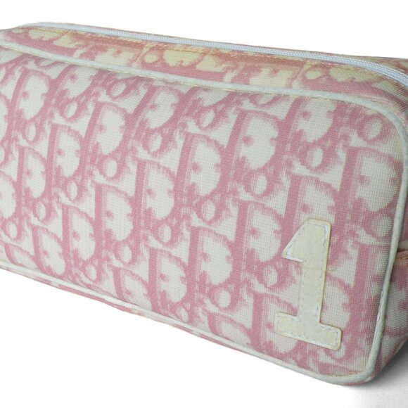 Vintage Christian Dior Pink Trotter No.1 Pouch Pre-Owned in Good Condition - Picture 1 of 10